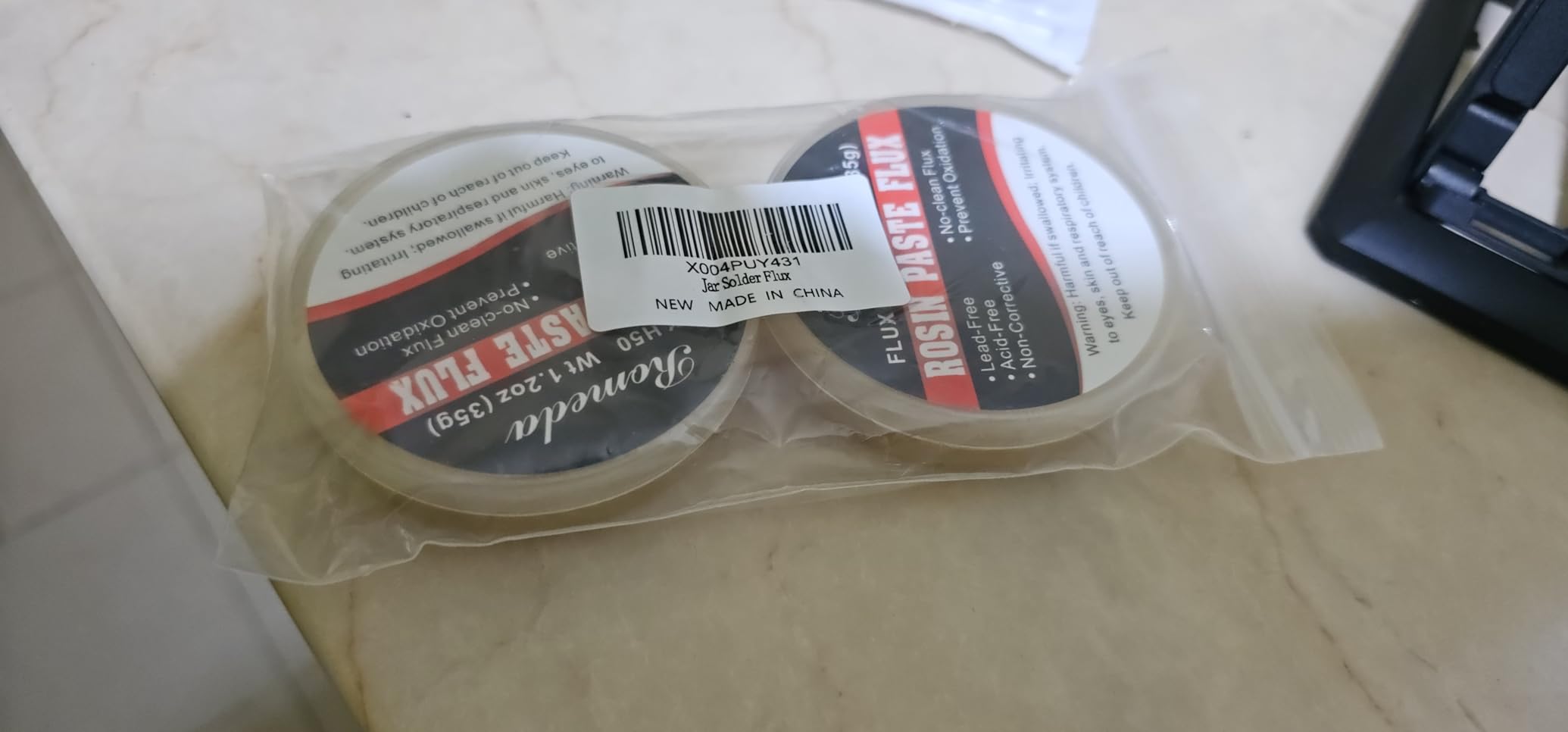 2 Jar Solder Flux, Flux for Soldering, Rosin Soldering Flux Paste for Lead-Free Electronics Soldering and Soldering DIY (1.2oz/35g in a Jar) customer photo 1