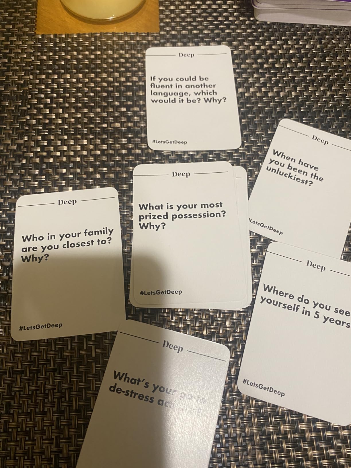 Let's Get Deep by Relatable, A Question Card Game for Couples, Great for Date Night Ideas, Couples Gifts, Wedding Gifts, and Long Distance Relationship Gifts, Includes 200 Cards to Build Up Intimacy customer photo 1