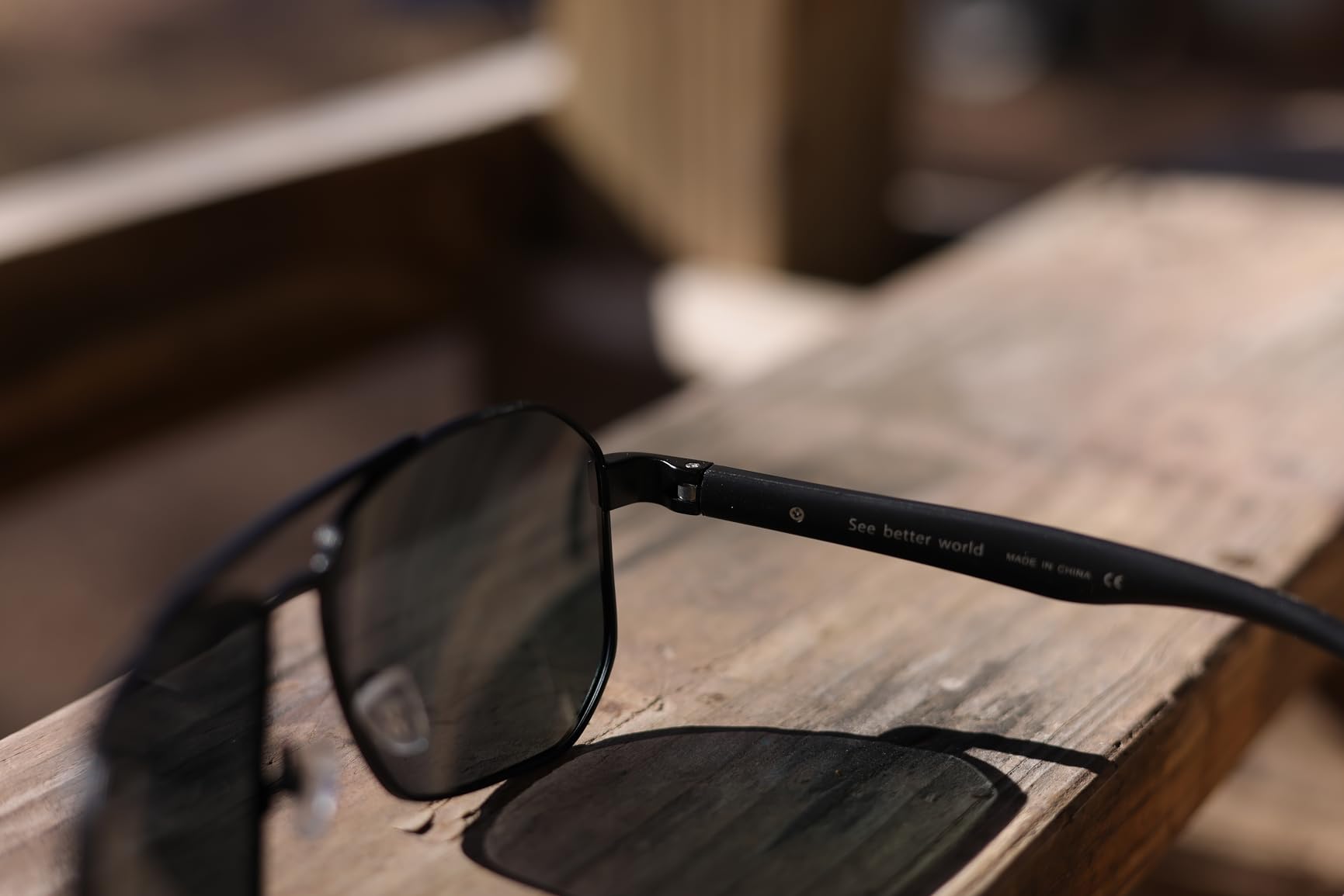 Aviator Sunglasses for Men Square Polarized Polygon Lens - UV 400 Protection with Accessories 61MM Driving Outdoor customer photo 1