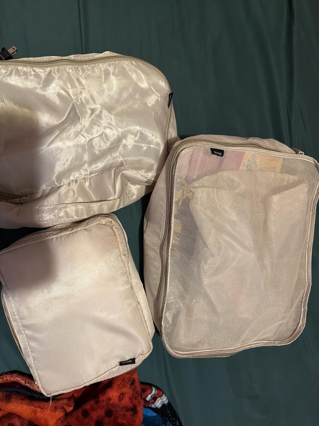 BAGAIL 8 Set Packing Cubes Luggage Packing Organizers for Travel Accessories-Cream customer photo 2