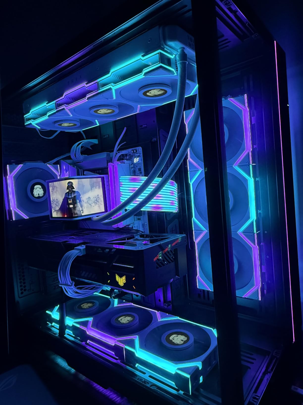 EZDIY-FAB 5V ARGB Memory RAM Cooler DDR Heatsink for DIY PC Game MOD DDR3 DDR4 (Compatible with Aura Sync,RGB Fusion and Mystic Light Sync)-2 Pack-PI061 customer photo 1