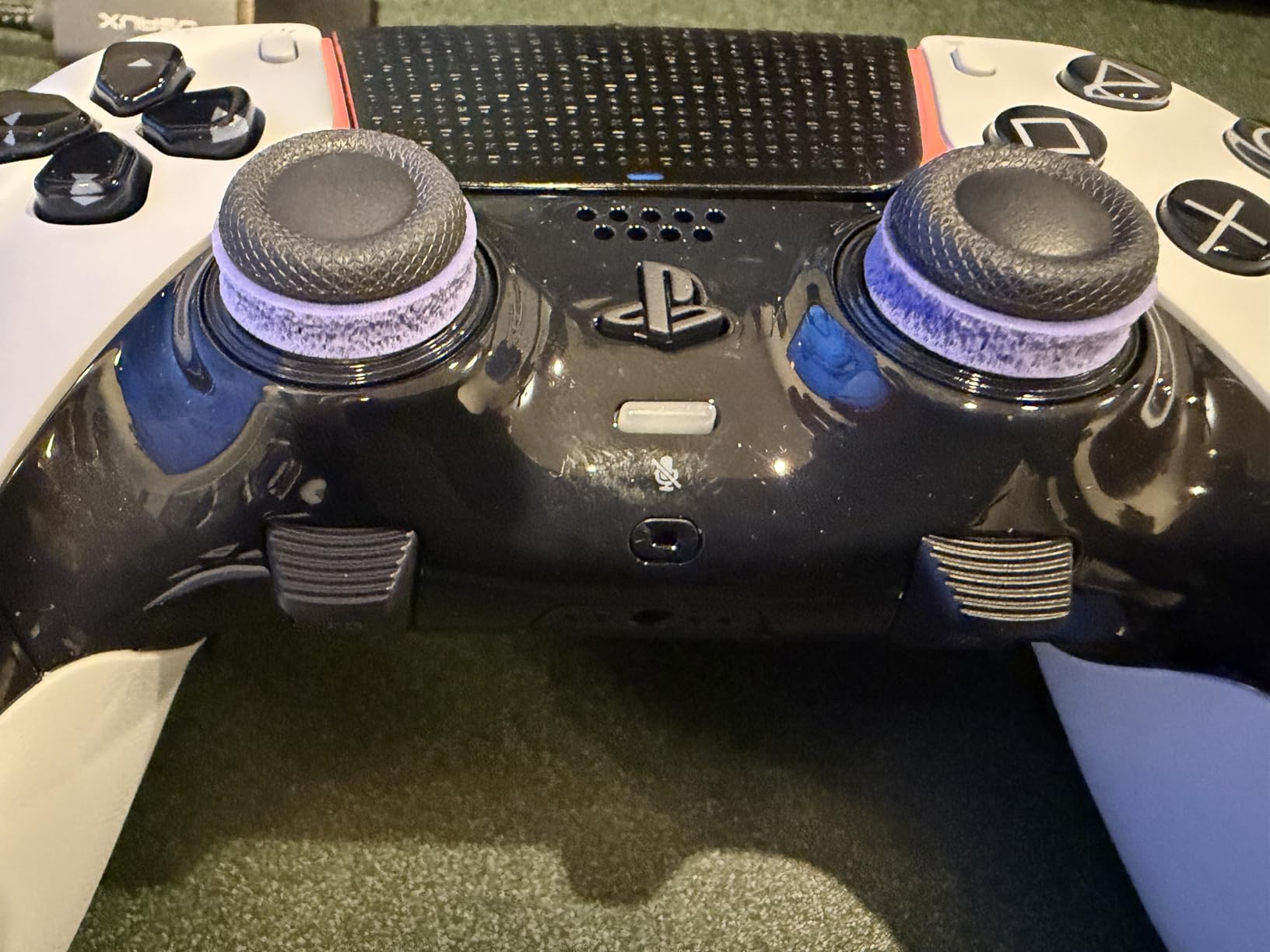 KontrolFreek Precision Rings | Aim Assist Motion Control for PlayStation 4 (PS4), PS5, Xbox One, XBX, Switch Pro & Scuf Controller (Black/Purple/Green) customer photo 1