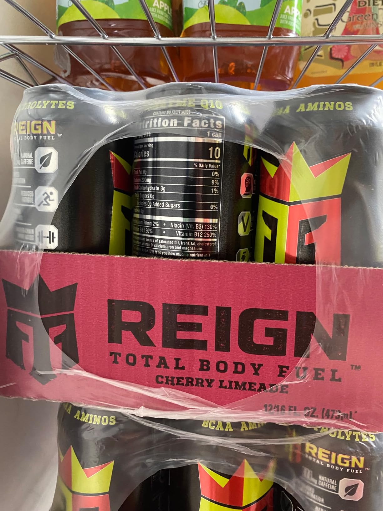REIGN Total Body Fuel, Cherry Limeade, Fitness & Performance Drink, 16 Fl Oz (Pack of 12) customer photo 1