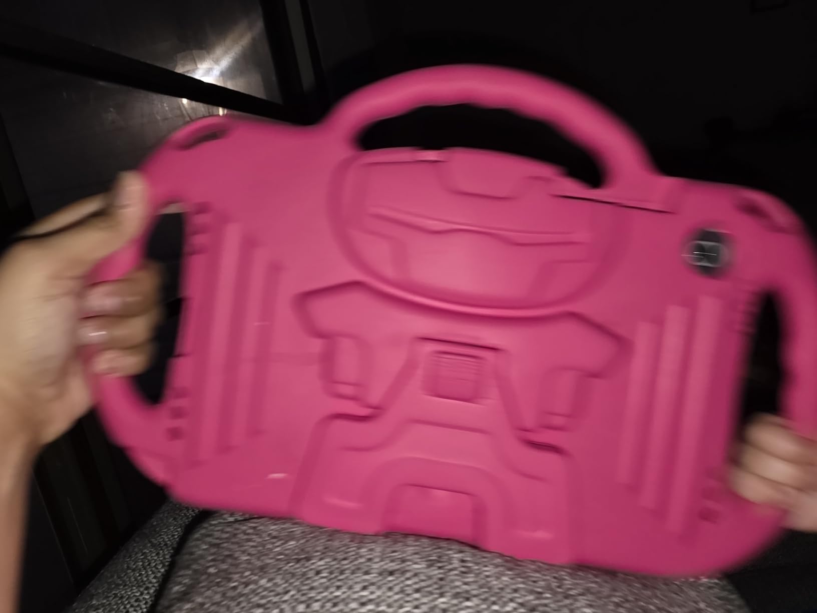 WONNIE Tablet Holder for Car, Upgraded iPad Holder for Car Mount Headrest, iPad Mount Back Seat for Kids with Anti-Slip Strap, Silicone Holding Net/Fits All 7-12.9'' Tablets customer photo 2