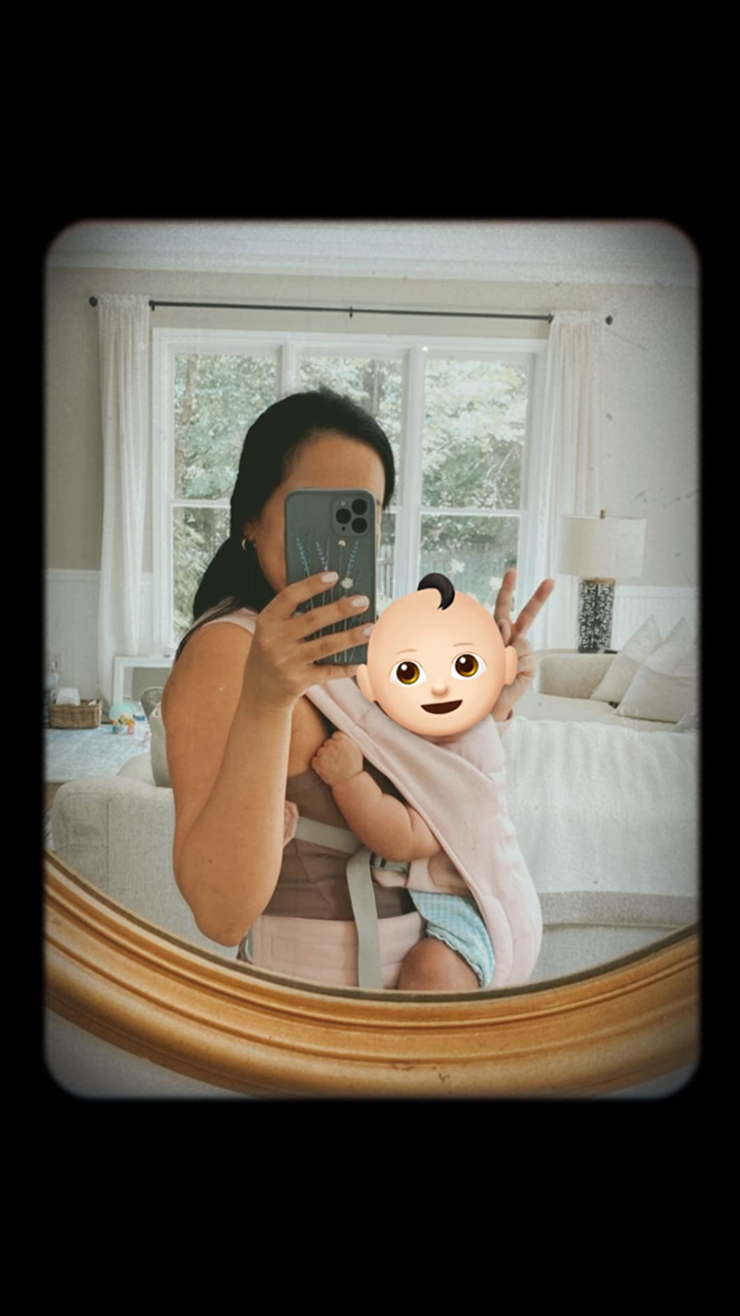 Ergobaby Embrace Baby Carrier Newborn to Toddler - Lightweight Ergonomic Baby Carriers - Cozy Essentials (7-25 Pounds), Ponte Knit, Cream customer photo 1