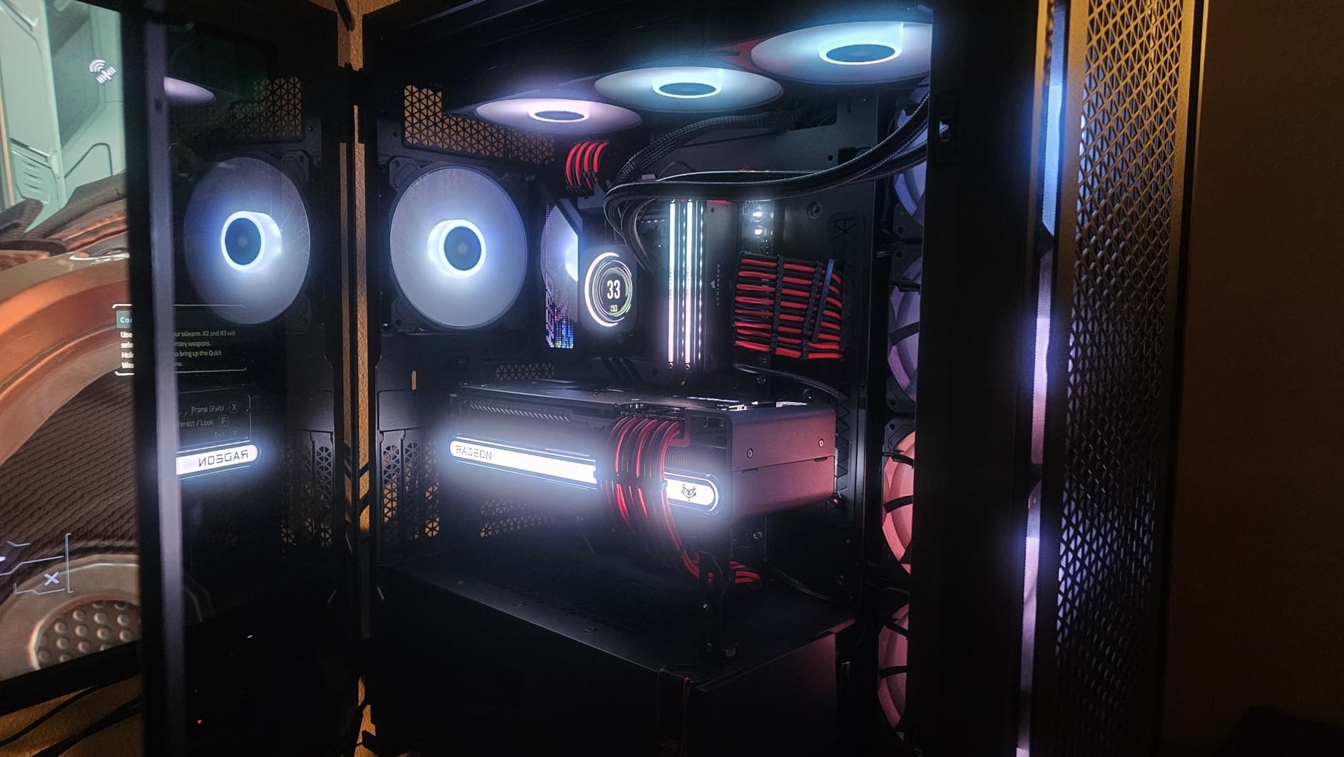 CORSAIR 7000D Airflow Full-Tower ATX PC Case - High-Airflow Front Panel - Spacious Interior - Easy Cable Management - 3X 140mm AirGuide Fans with PWM Repeater Included - Black customer photo 1