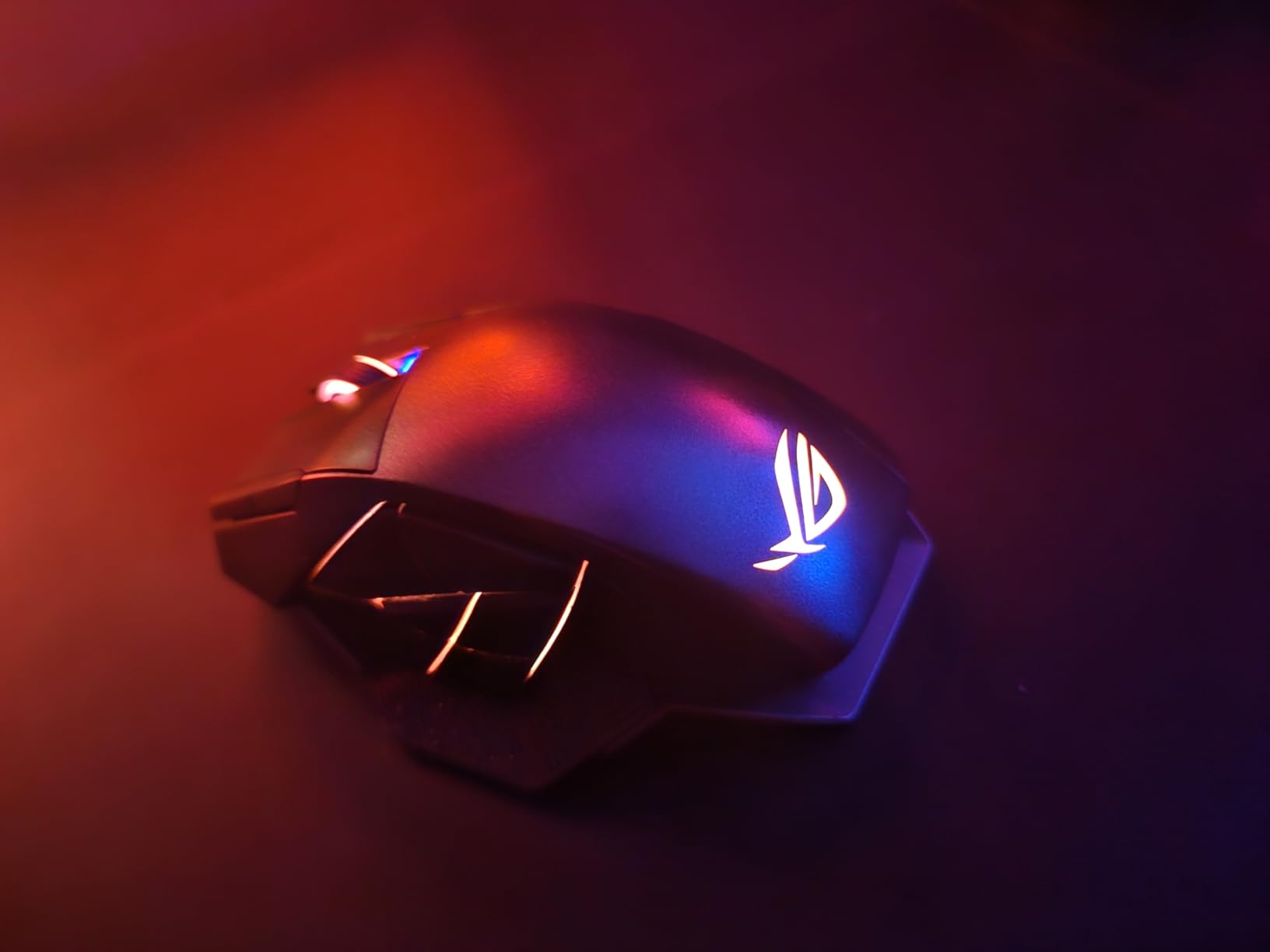 ROG Spatha X Wireless Gaming Mouse - MMO/MOBA Design, 12 Programmable Buttons, Right-Handed, 168g, Dual-Mode (Wired/2.4GHz), 19K DPI, up to 67Hr Battery, Magnetic Charging Dock, PC/Mac Support customer photo 2