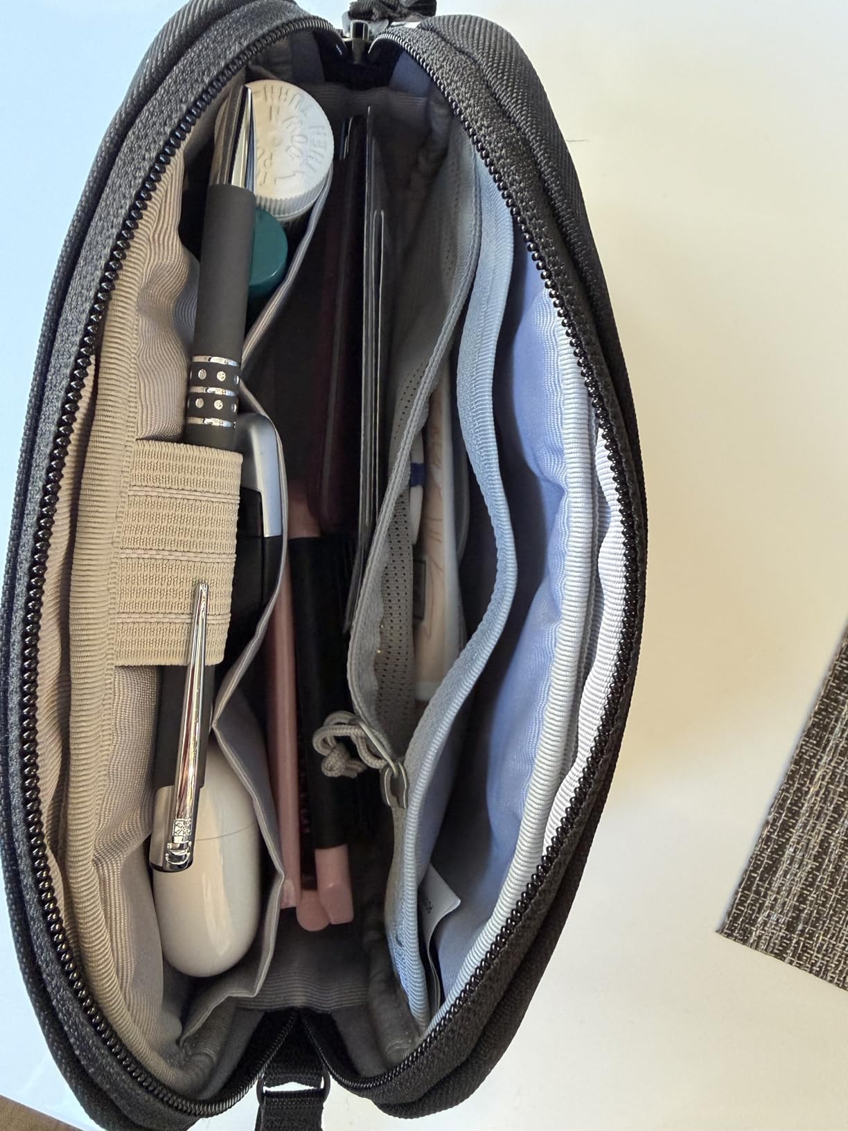 tomtoc Electronics Organizer Travel Case, Water Resistant Travel Bag Cable Organizer for Essentials, Tech Pouch Accessories Carry Storage for Cord, Phone, Cables, Airpods, USB Flash Drive, Daily Items customer photo 1