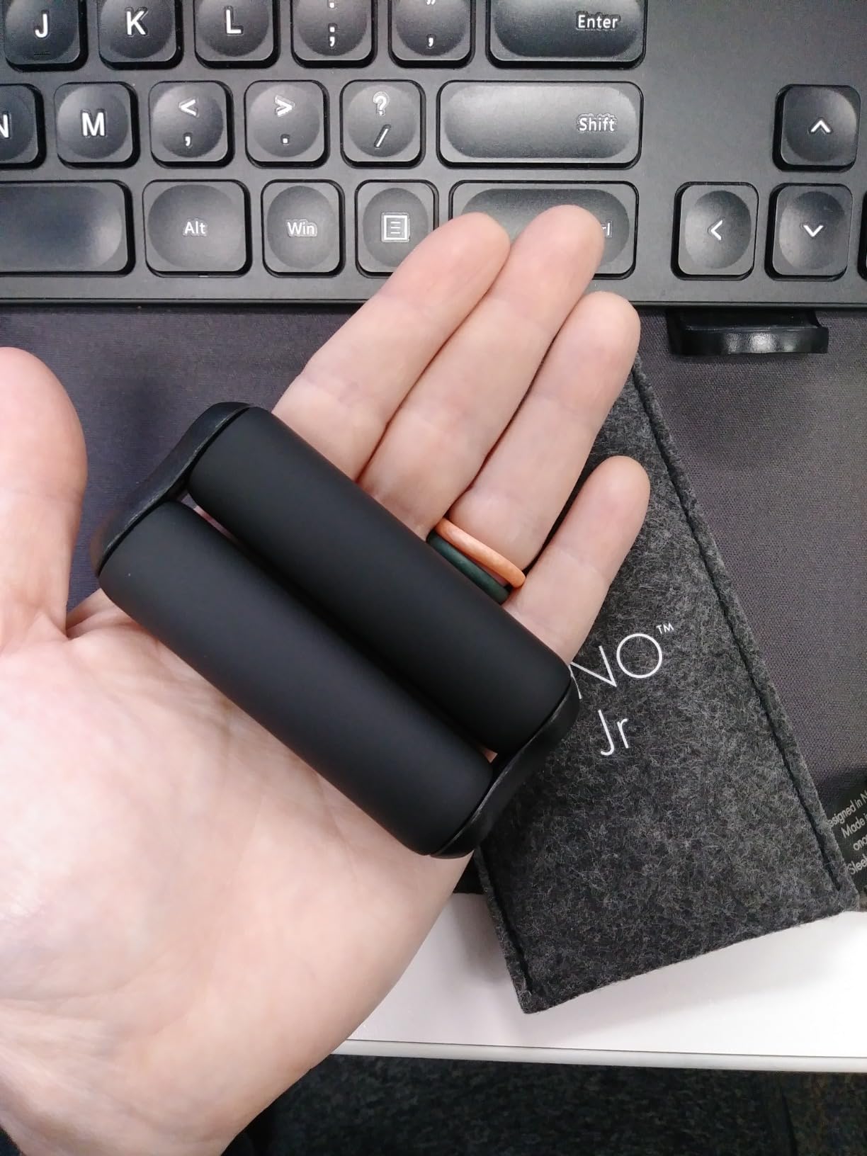 ONO Roller - Handheld Fidget Toy for Adults | Help Relieve Stress, Anxiety, Tension | Promotes Focus, Clarity | Compact, Portable Design (Black, Junior Size - ABS Plastic) customer photo 1