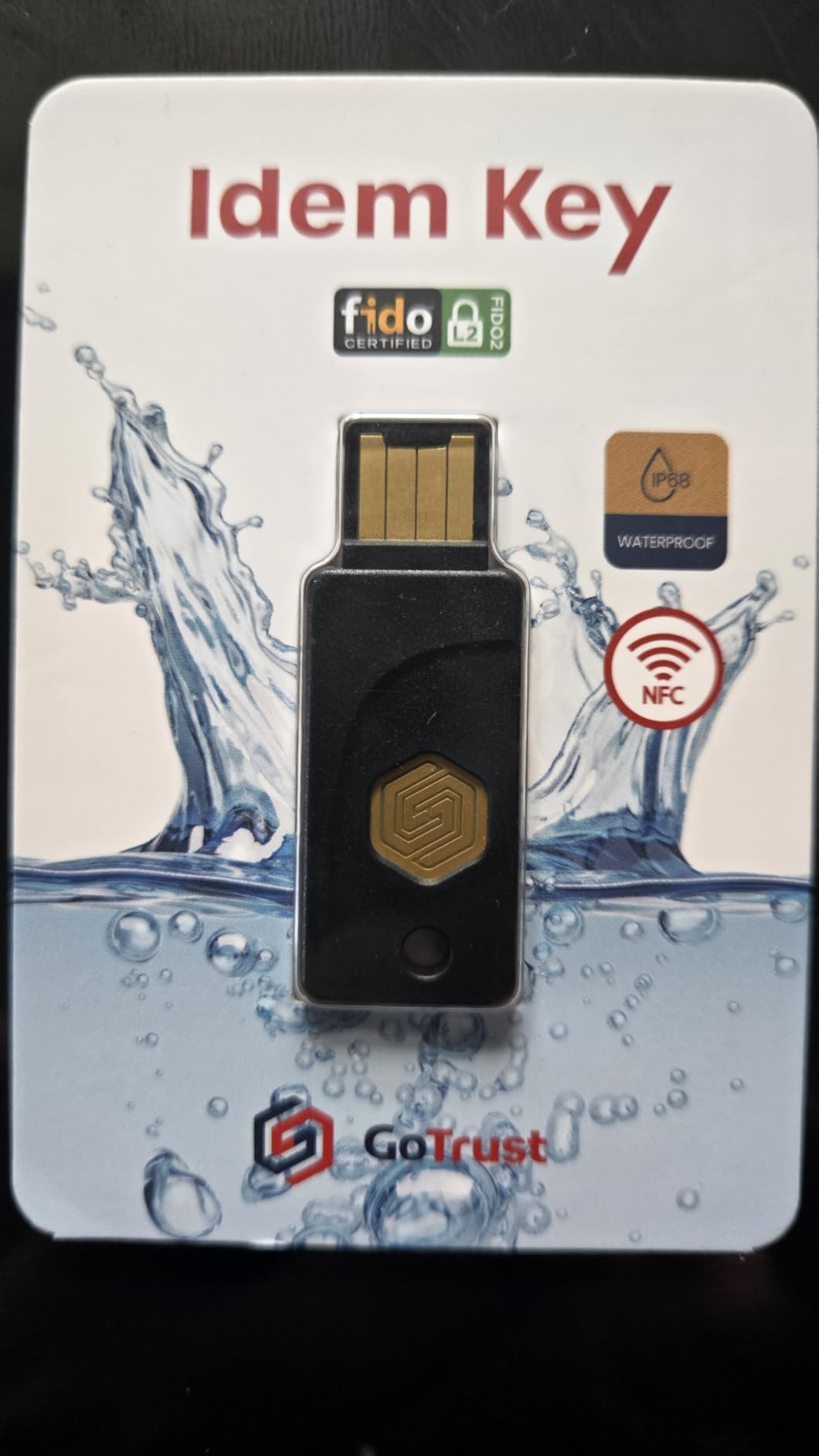 GoTrust Idem Key C, NFC and FIDO2 L2 Certified Security Key, USB-C, Multi-Protocol Two-Factor Authentication, IP68 Waterproof customer photo 1