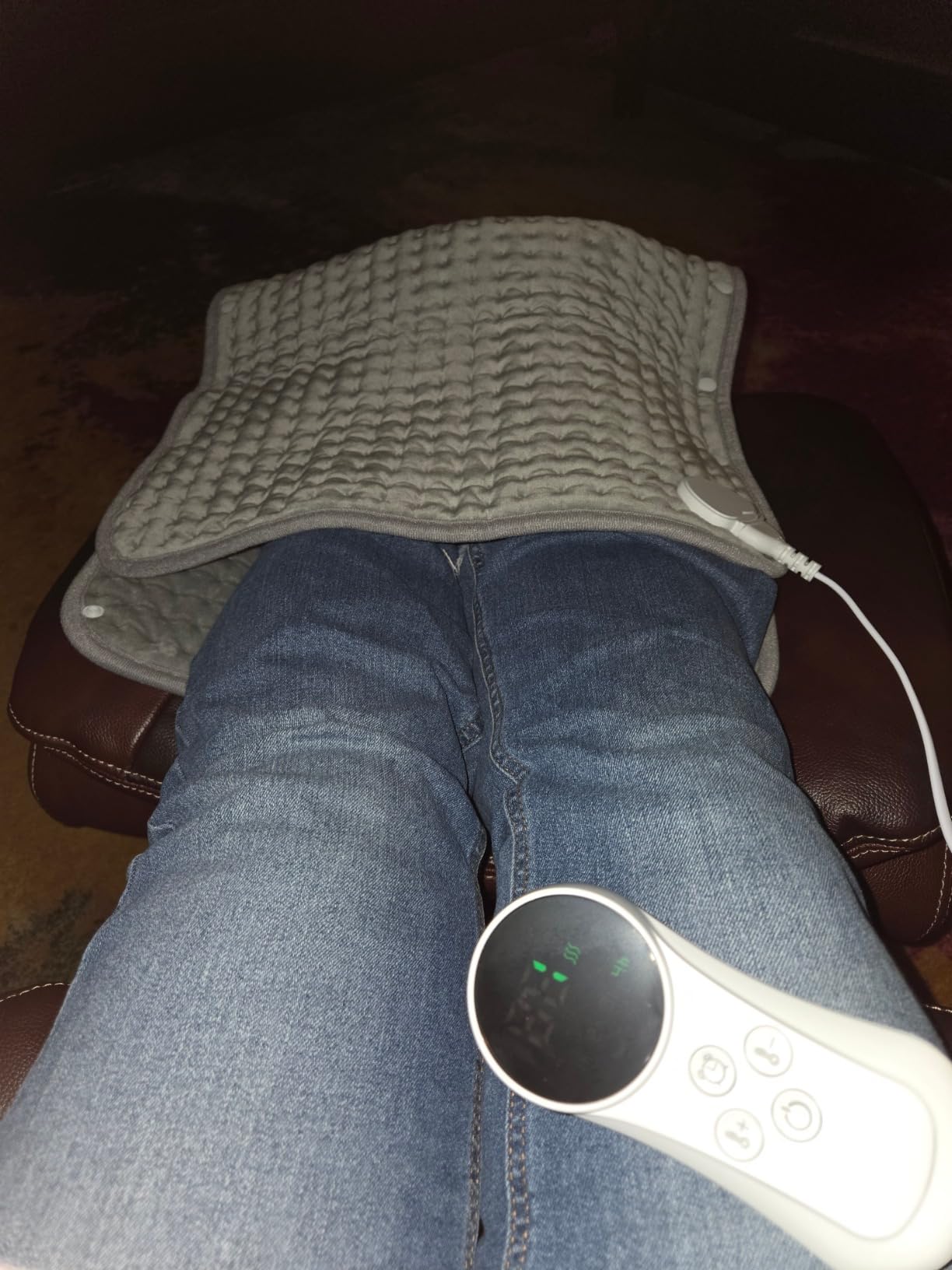 Snailax Heating Pad & Foot Warmer with 6 Temperature Settings & Auto Shut Off, 17