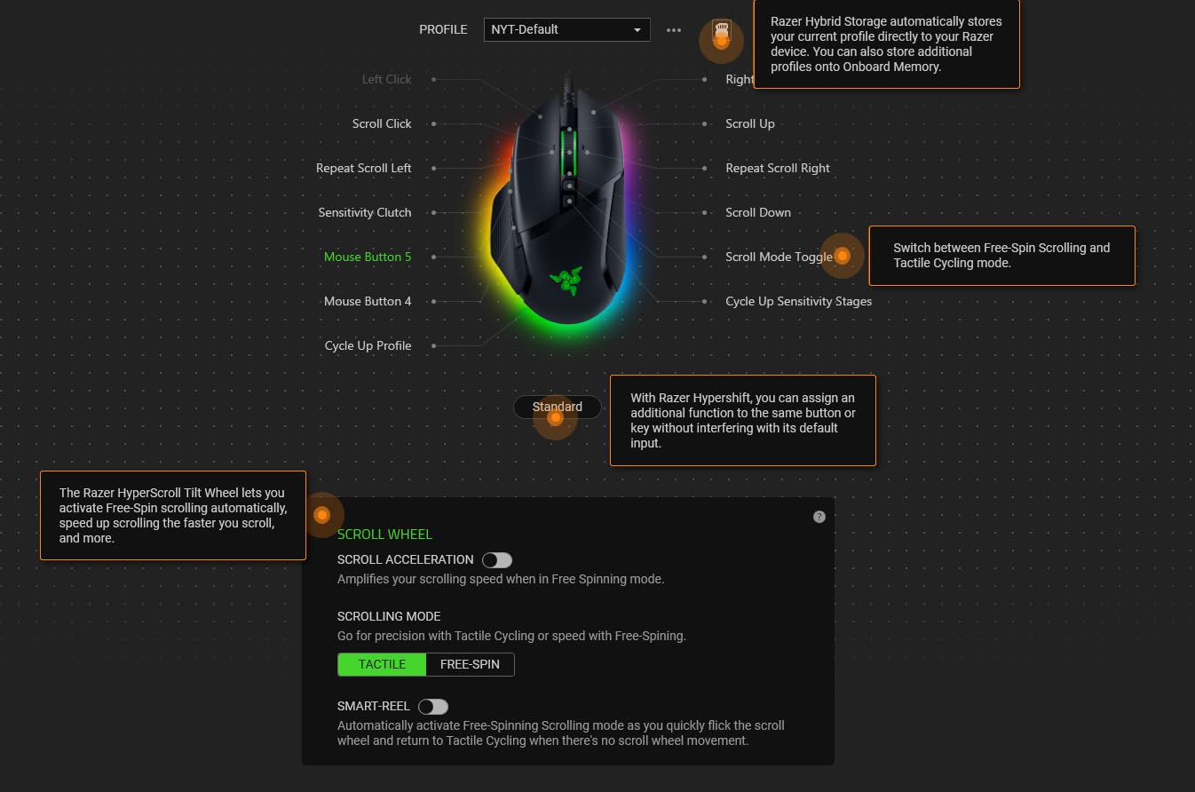 Razer Basilisk V3 Customizable Ergonomic Gaming Mouse: Fastest Gaming Mouse Switch - Chroma RGB Lighting - 26K DPI Optical Sensor - 11 Programmable Buttons - HyperScroll Tilt Wheel - Classic Black customer photo 1