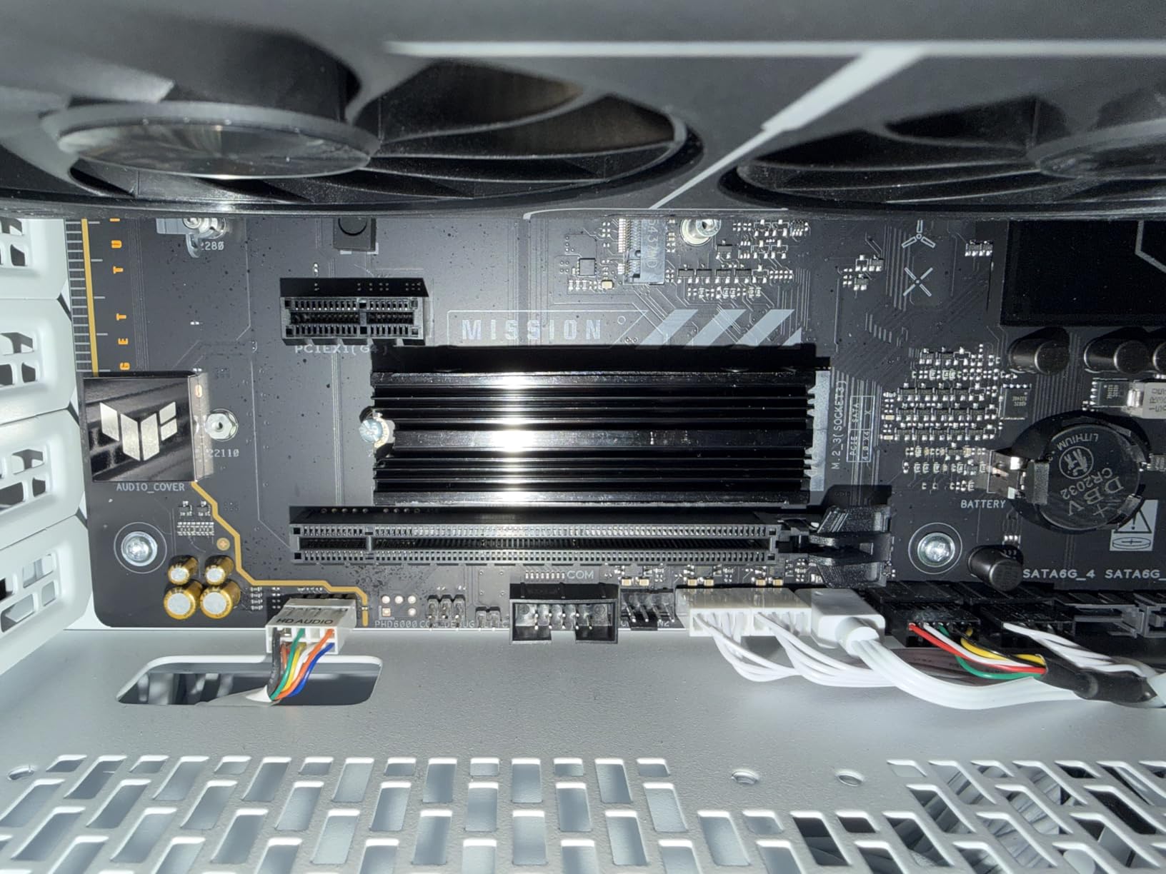 M.2 Heatsink Cooler 2280 SSD Double-Sided Heat Sink with Thermal Silicone pad for PS5/PC PCIE NVME M2 SSD(Black） customer photo 2