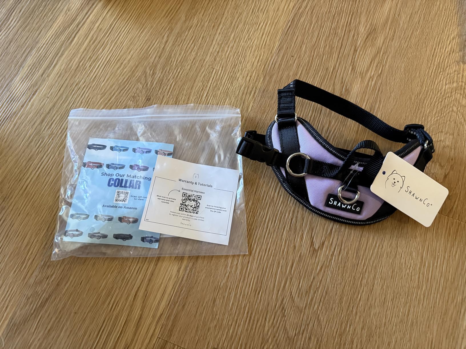 ShawnCo Essential Dog Harness, No-Pull Pet Vest with 3 Leash Clips, No Choke, Reflective, Adjustable and Padded, for Easy Walking and Training for Small, Medium and Large Dogs (ICY Lilac, S) customer photo 2