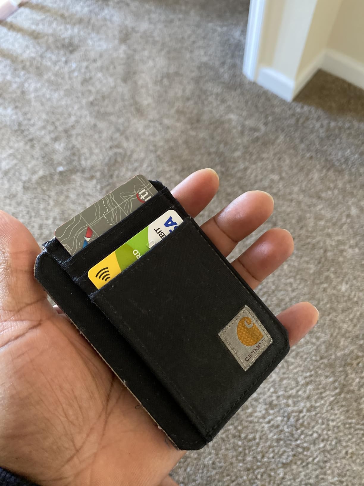 Men's B0000238 Nylon Duck Front Pocket Wallet customer photo 2