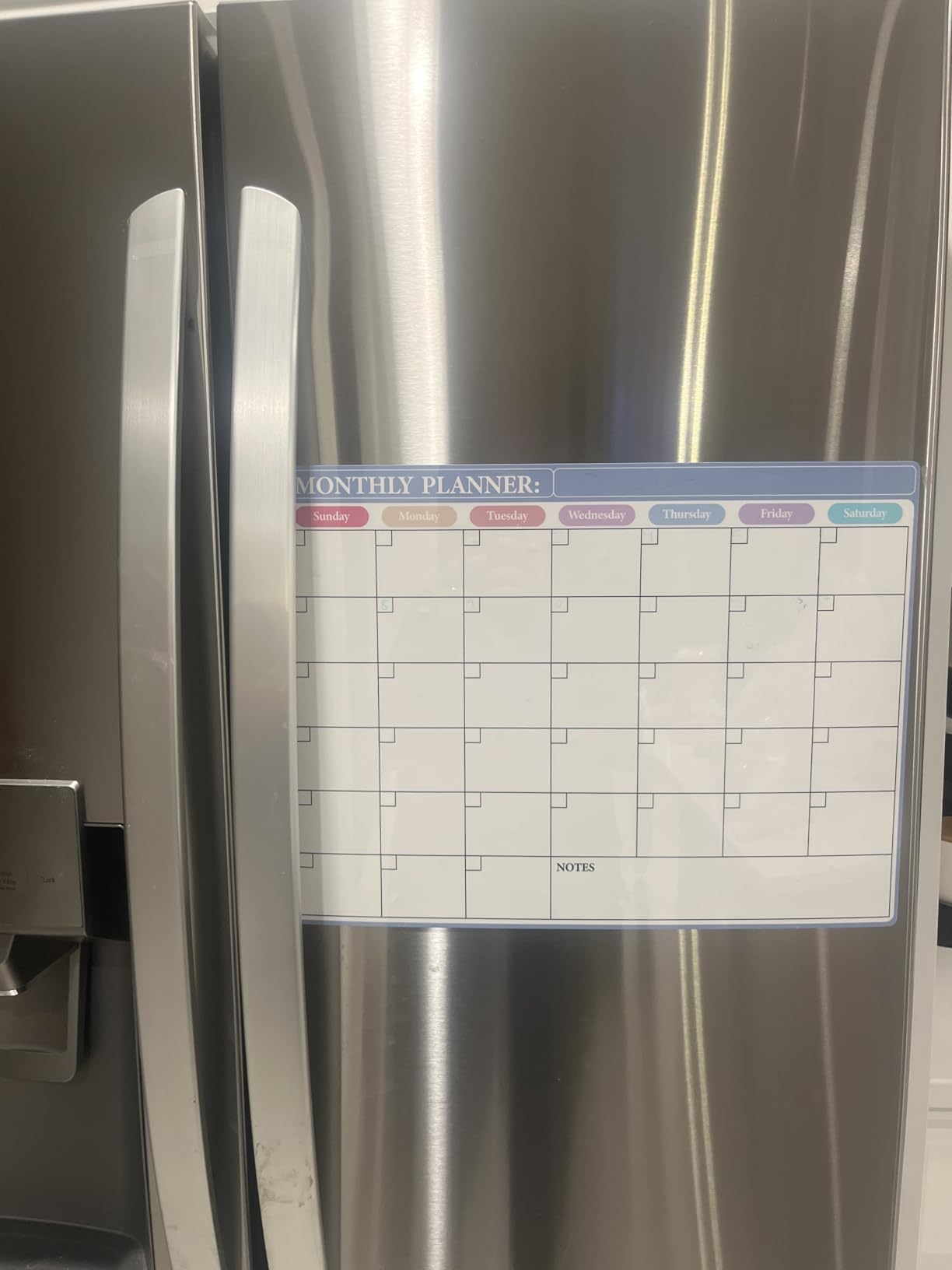 MaxGear Weekly Dry Erase Board for Fridge, 16