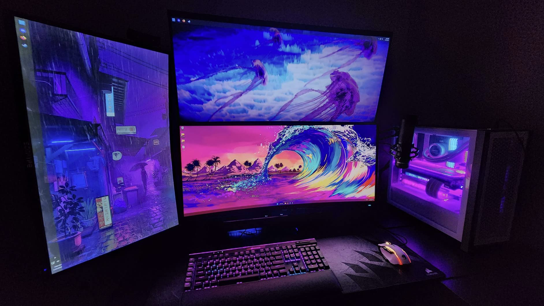 Ergotron LX Vertical Stacking Dual Monitor Arm, VESA Desk Mount - for 2 Monitors Up to 40 Inches, 7 to 22 lbs Each - Tall Pole, Matte Black customer photo 1