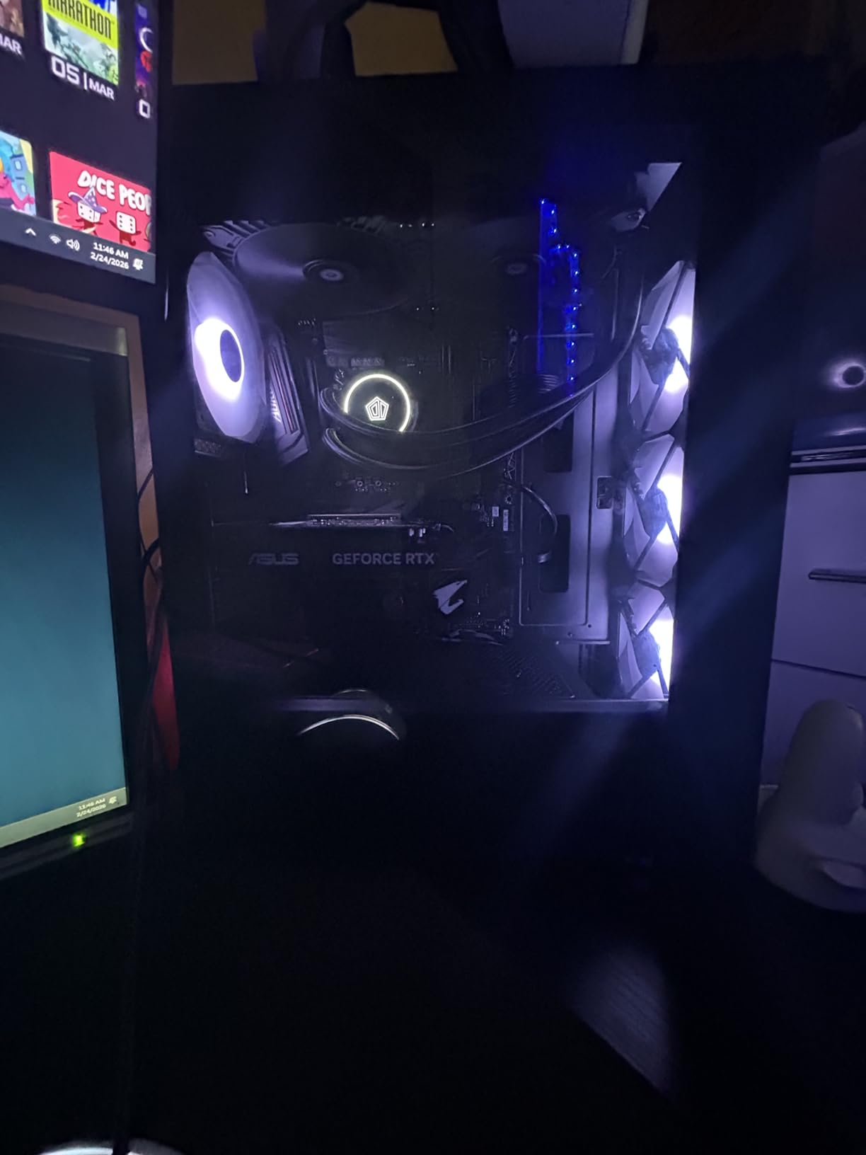 ID-COOLING FROSTFLOW X 280 CPU Water Cooler White LED AIO Cooler 280mm CPU Liquid Cooler 2x140mm PWM Fans, Intel 1700/1200/115X/2066, AMD AM4/AM5 customer photo 2