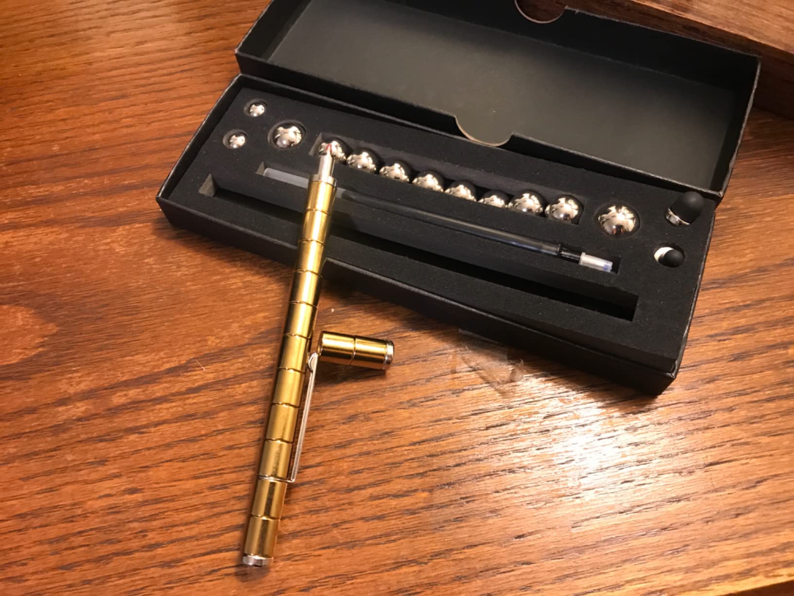 LARAH Black Fidget Pen Toy, Sensory Tool EDC Fidgeting Game for Adults, Cool Gadget Best for Stress and Anxiety Relief and Kill Time,Novelty Gifts for Teen and Adults customer photo 2