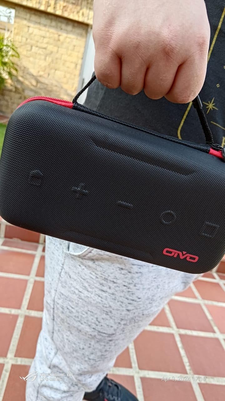 Switch Carrying Case Compatible with Nintendo & OLED, Portable Switch Travel Carry Case Fit for Joy-Con and Adapter, Hard Shell Protective OLED Pouch Bag with 20 Games customer photo 2