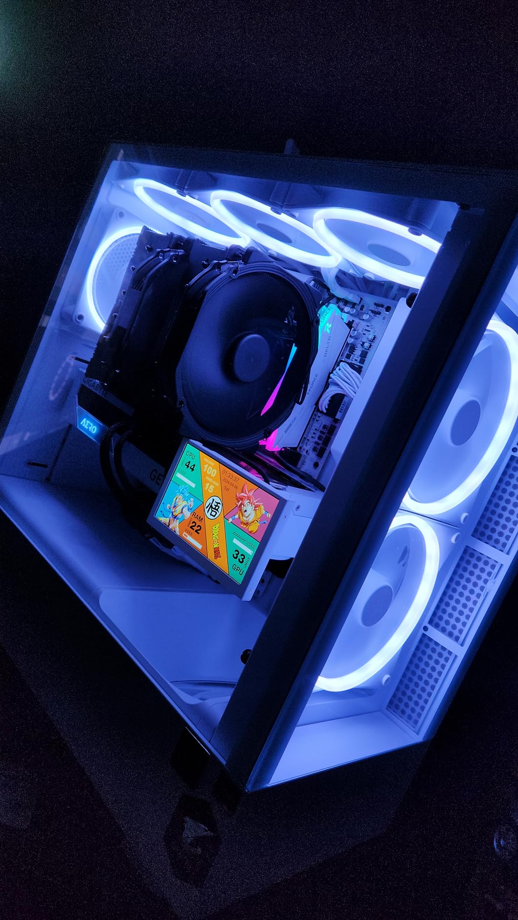 AER F120 RGB White - High Performance Airflow Fans - Single customer photo 2
