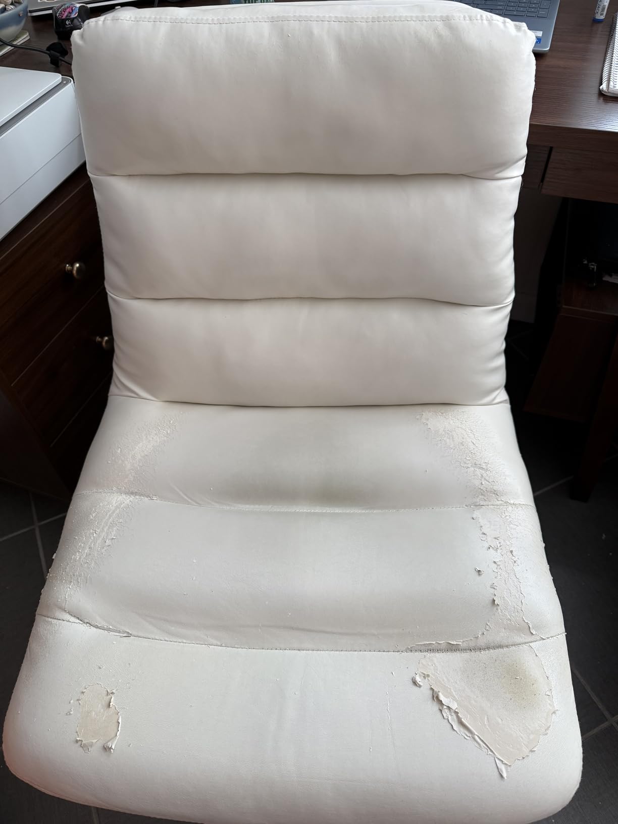 Smiry Stretch Printed Office Computer Chair Covers, Universal Desk Rotating Chair Slipcovers Removable Washable, Soft Fit Anti-Dust Spandex Protector Cover with Zipper customer photo 2