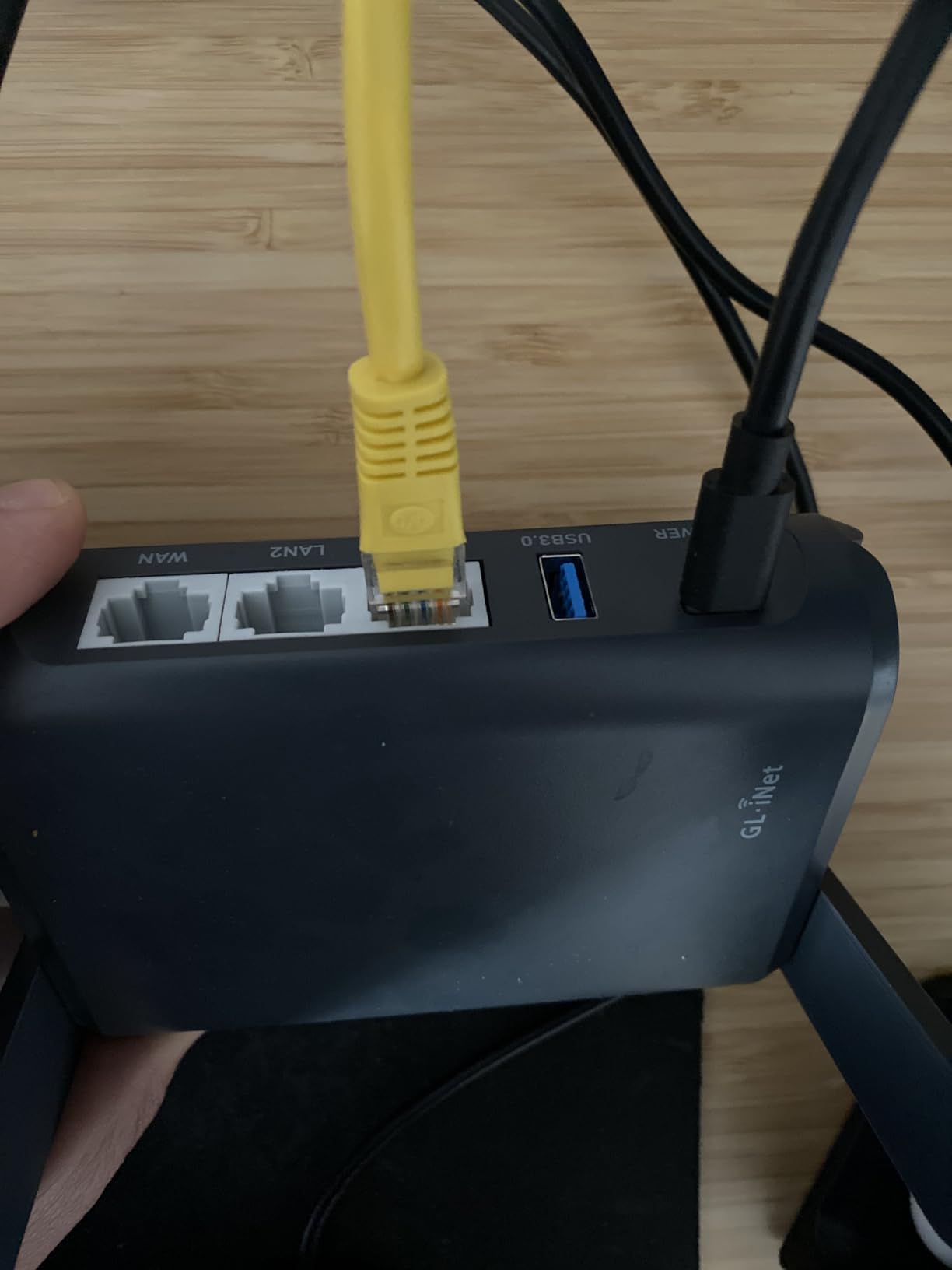 GL.iNet GL-AXT1800 (Slate AX) Portable Travel Router, Pocket Wi-Fi 6 Wireless Internet Router, Portable VPN Routers WiFi for Travel, Public Computer Routers, Business, Moblie/RV/Cruise/Plane customer photo 1