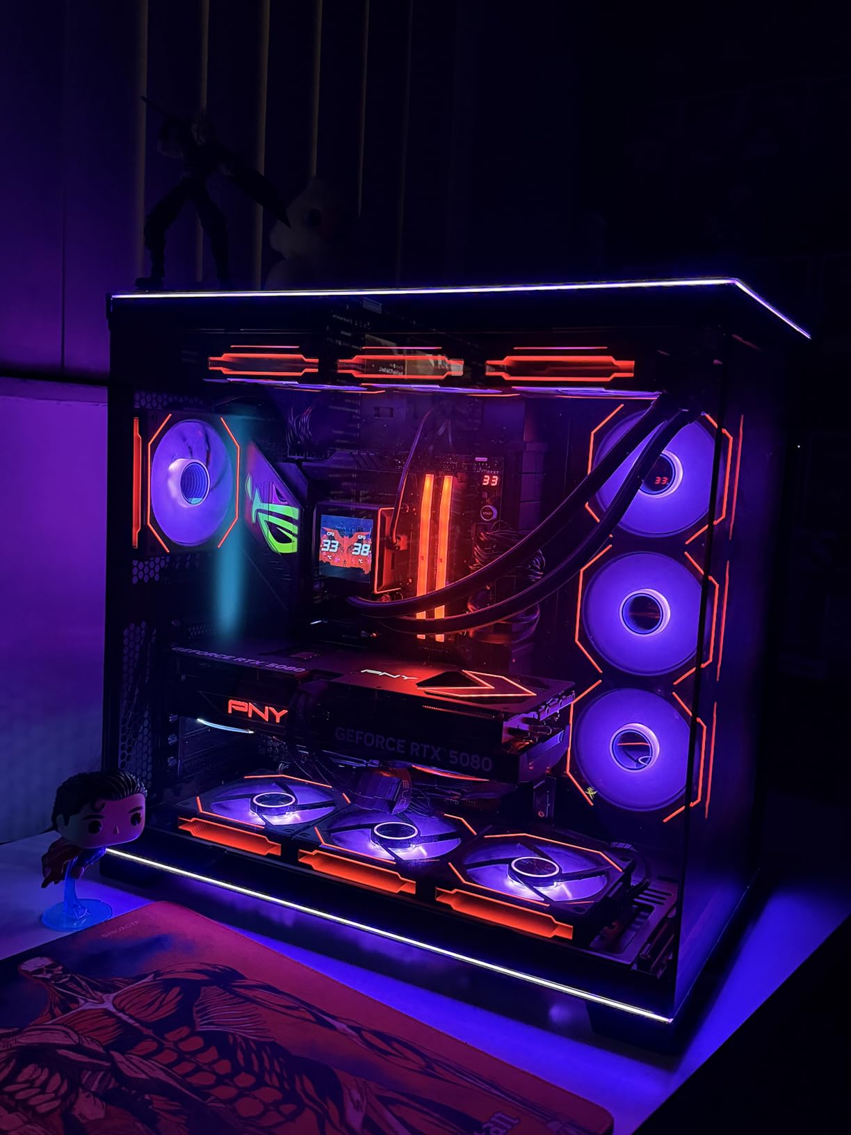 UNI Fan SL-Infinity 120mm-Triple Pack-ARGB Fan (Non-Wireless)-Infinity Mirror-Daisy-Chain Design. Customizable Lighting Effects-One Cable Connection-with Controller-Black-UF-SLIN120-3B customer photo 1