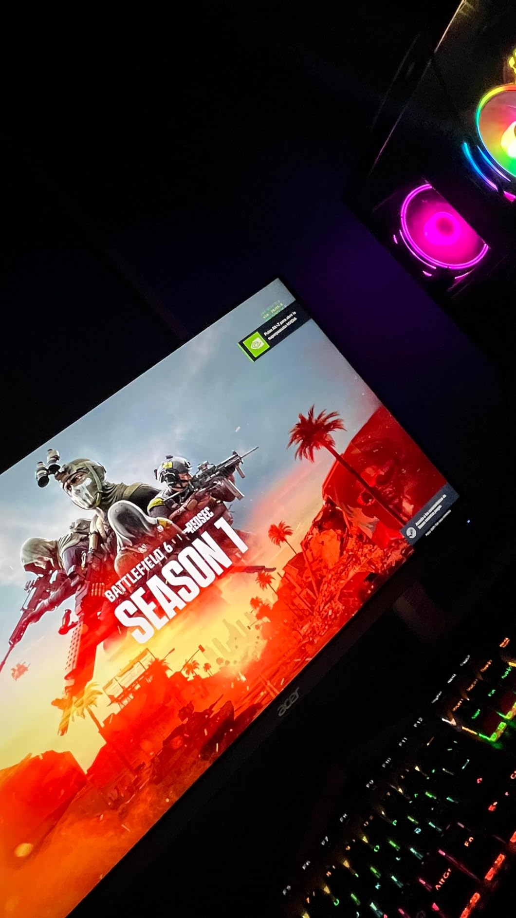 Acer Nitro KG241Y Sbiip 23.8 Full HD (1920 x 1080) VA Gaming Monitor | AMD FreeSync Premium Technology | 165Hz Refresh Rate | 1ms (VRB) | ZeroFrame Design | 1 x Display Port 1.2 & 2 x HDMI 2.0,Black customer photo 1