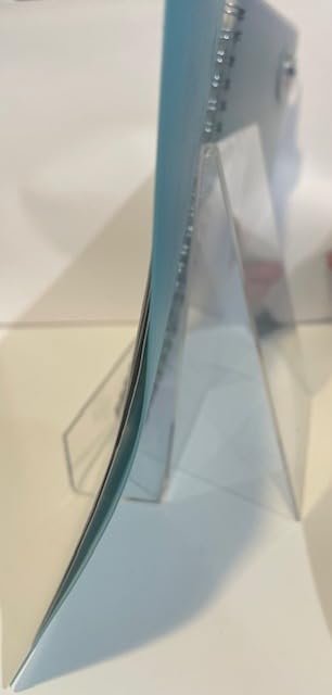 ZOEY Acrylic Book Easel Stand with Ledge Clear Easels Plate - 5 Pack for Books Display, Music Sheets, Artworks, CD, Tablet Holder (Small) customer photo 2