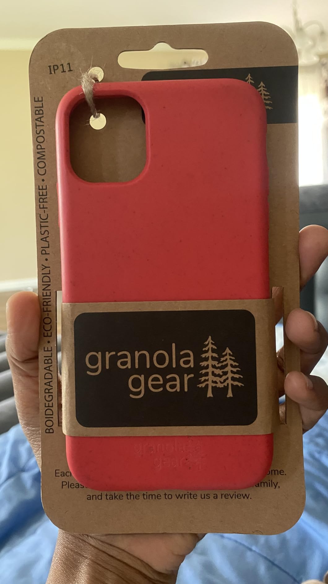 Eco by GranolaGear - Eco Friendly Phone Case for iPhone 11 by GranolaGear - Biodegradable, Compostable, Plastic-Free, Made from Plants - Pink Sands customer photo 1