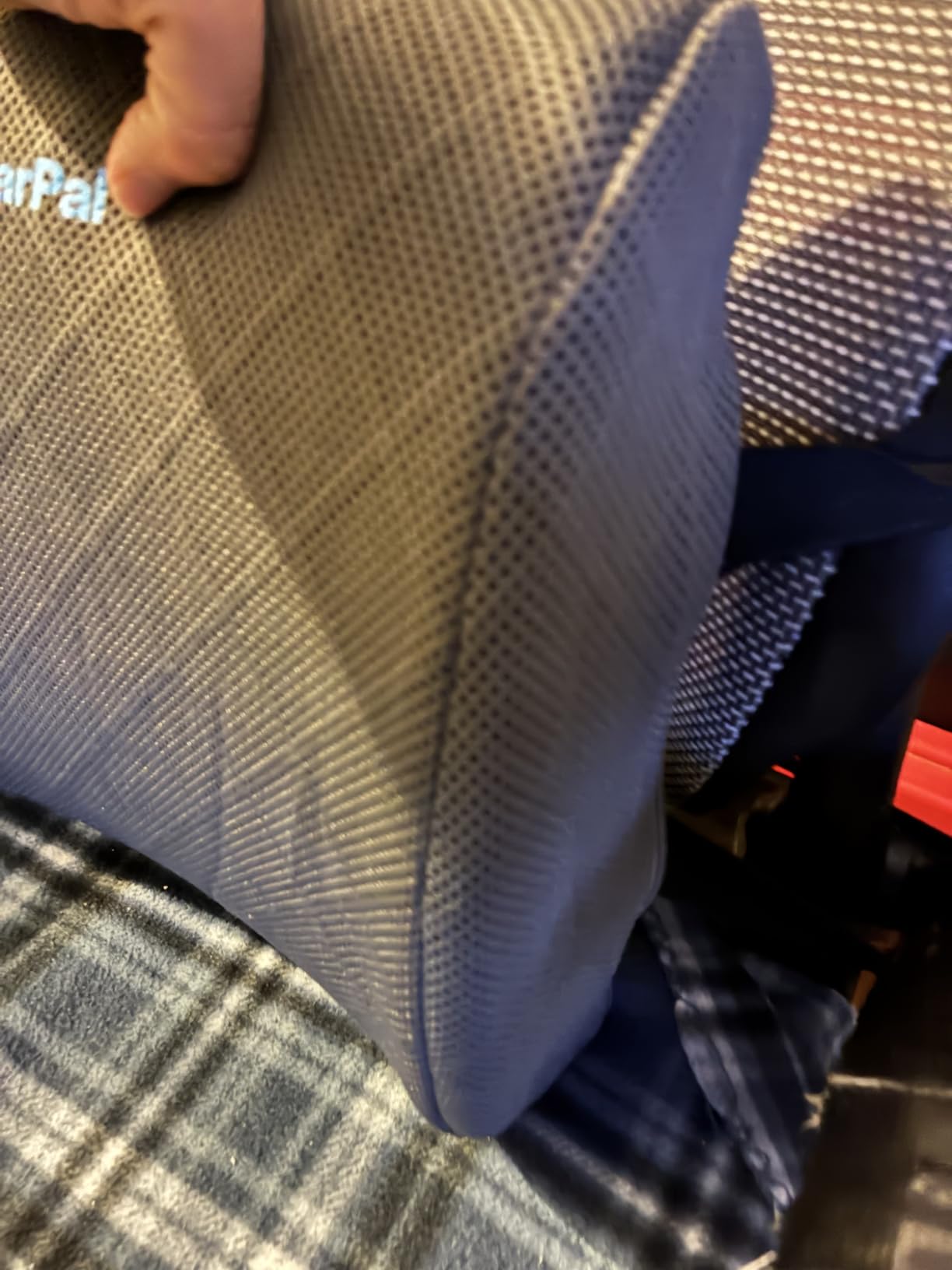 Lumbar Support Pillow for Office Chair Back Support Lumbar Pillow for Car, Gaming, Office Chair - Improve Sitting Posture & Back Pain Relief, Memory Foam, Adjustable Straps, Grey customer photo 1