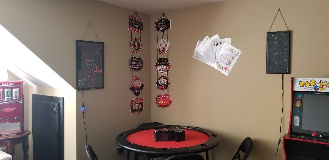 Cosco Premium Vinyl Padded Metal Folding Chair, Double Braced, 4-Pack, Gray customer photo 2