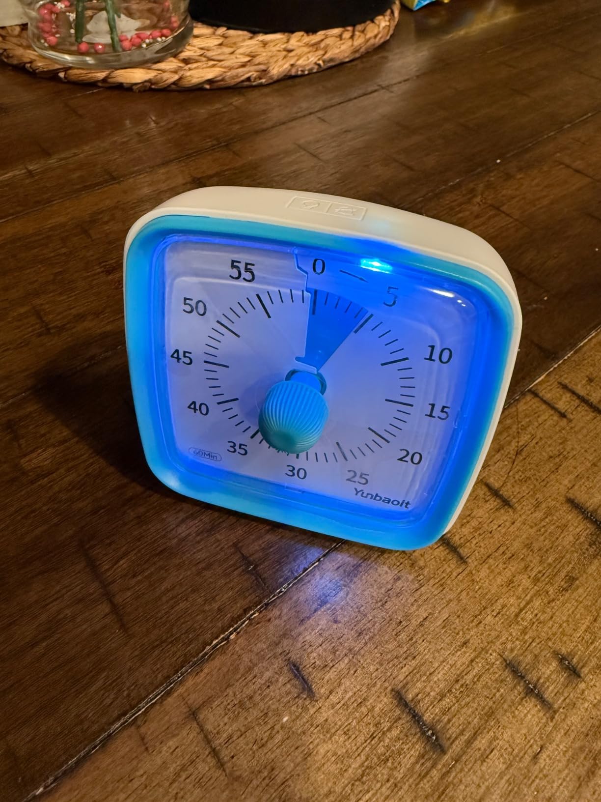 Yunbaoit Visual Timer with Night Light, 60-Minute Countdown Timer for Kids and Adults, Silent Classroom Timer, Time Management Tool for Home, School, or Work (Light Blue) customer photo 2