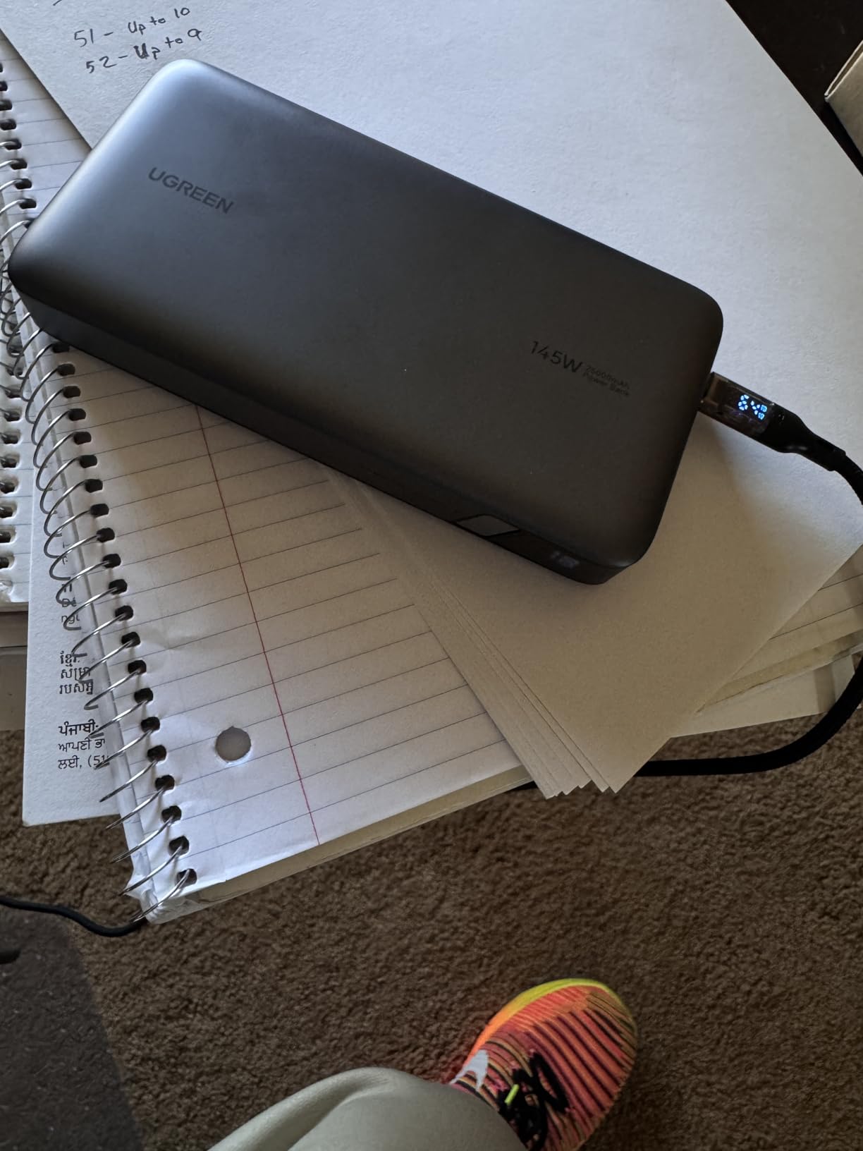 UGREEN Power Bank 25,000mAh 145W Laptop Portable Charger, Nexode 3-Port USB C PD Battery Pack, for MacBook Pro/Air, Dell XPS, iPhone 17/16/15/14, Galaxy S26 Steam Deck, iPad, and More customer photo 2