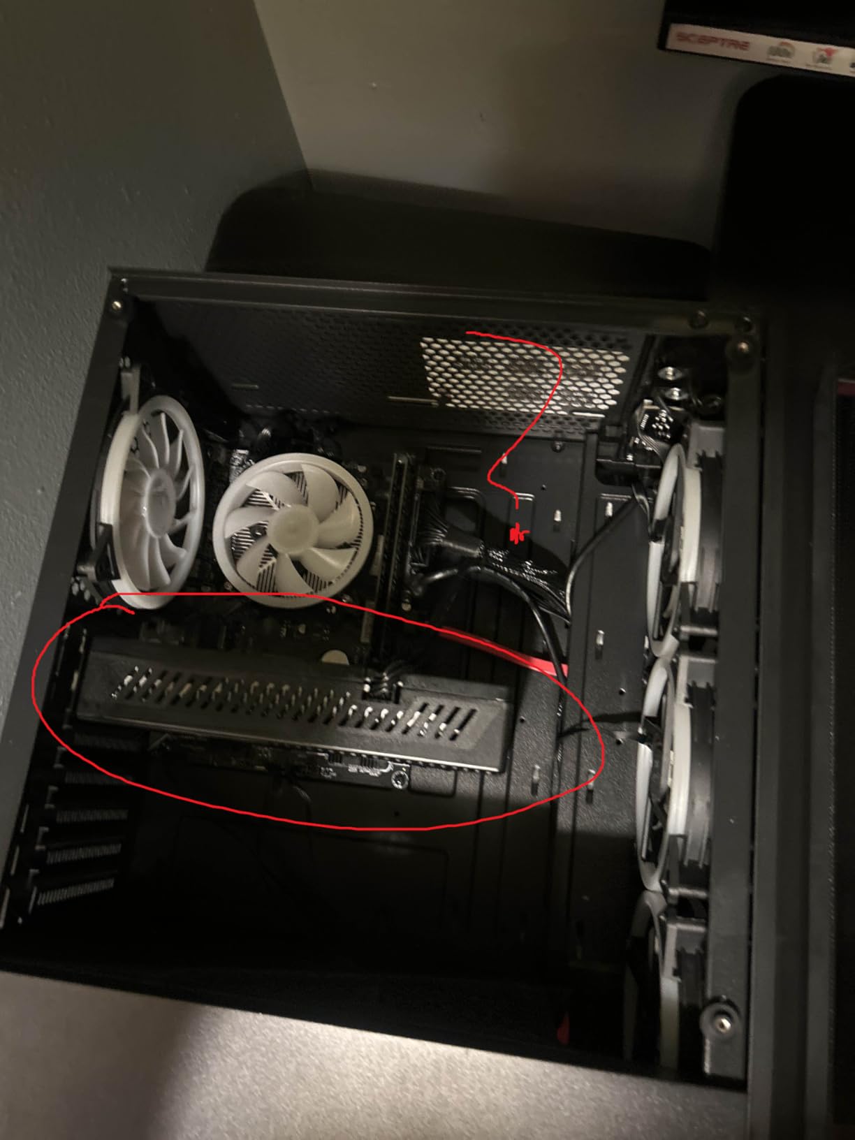 STGAubron Gaming PC Desktop Computer, Intel Core i7 up to 3.9GHz, Radeon RX 580 8G, 16G RAM, 512G SSD, WiFi 6, BT 5.0, RGB Fan x4, Windows 11 Home customer photo 2