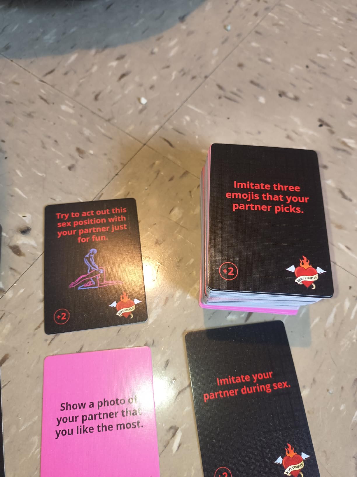 RISKY COUPLES | Couples Card Games for Date Night: 150 Questions & Challenges for Your Partner | Romantic Card Game for Anniversary, Valentines, Birthday, or Bridal Party customer photo 2