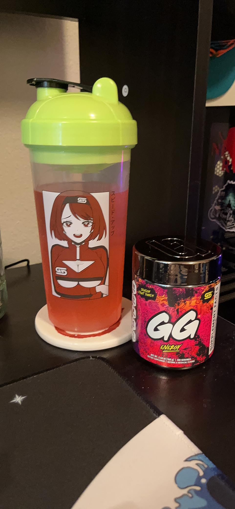 GG Energy - Dragonfruit Punch (100 Servings) - Keto Friendly Gaming Energy and Nootropic Blend, Sugar Free + Organic Caffeine + Vitamins, Powder Drink customer photo 1