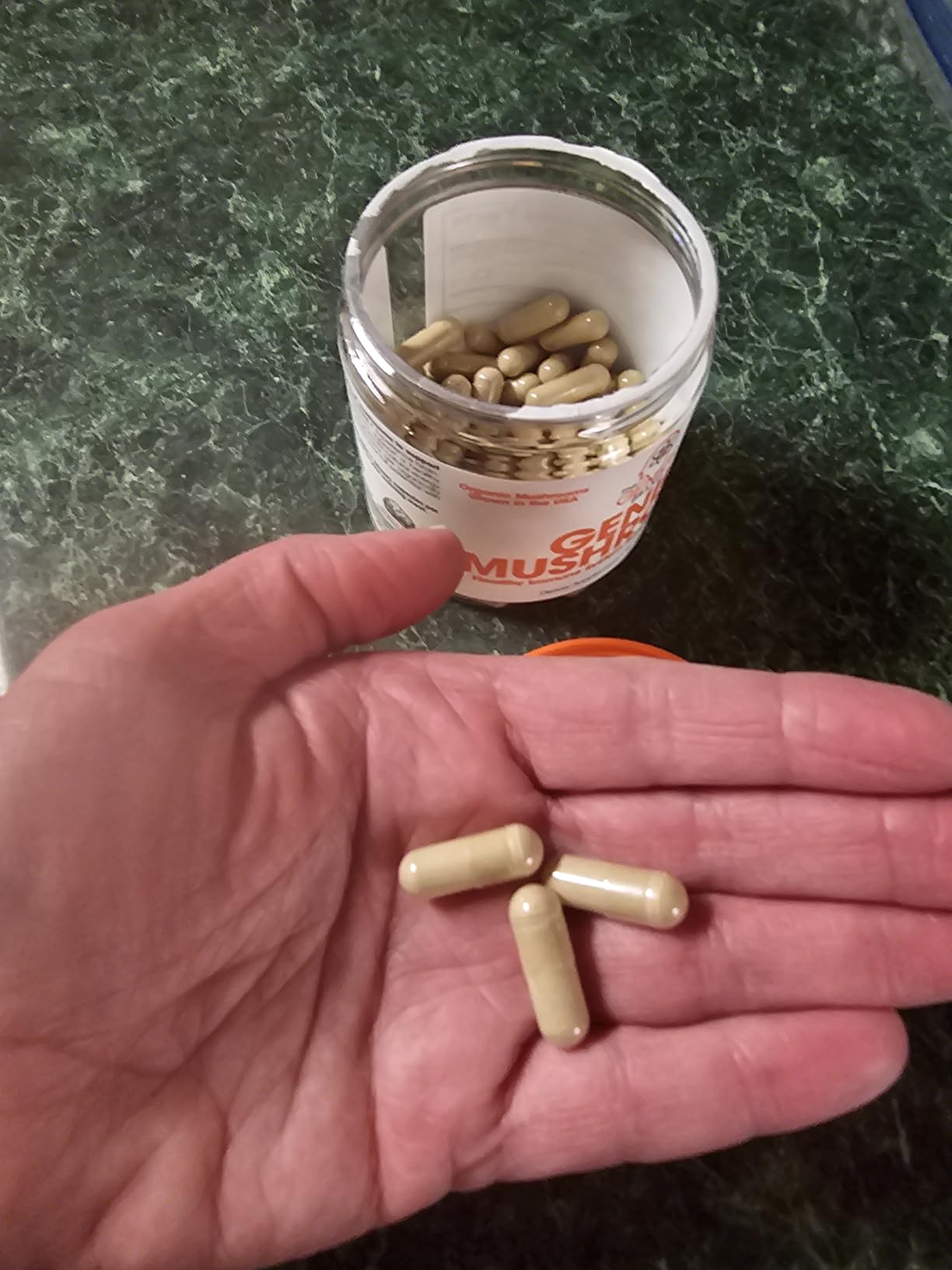 Genius Mushroom Supplement - Full-Spectrum Lion's Mane, Cordyceps, Reishi -Daily Brain Nootropic for Energy, Focus, Memory & Overall Wellness - 180 Capsules - Organic for Mental Clarity & Performance customer photo 1