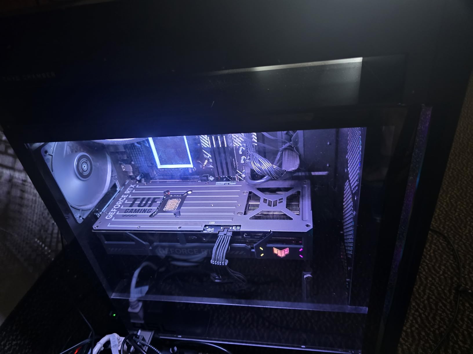 Fasgear 16 Pin GPU Cable Adapter - PCIe 5.0 12VHPWR Extension 30cm - (12+4) Male to PCIE 2x8Pin Female Sleeved 12v-2x6 Extender Cord for GeForce RTX 5070 ti 4090 4080 4070 ti 3090 ti Black customer photo 1