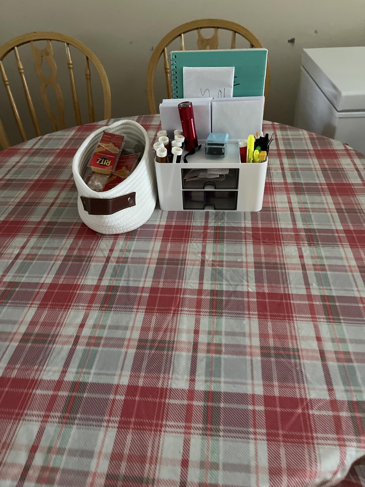 Marbrasse Pen Organizer with 2 Drawer, Multi-Functional Pencil Holder for Desk, Desk Organizers and Accessories with 5 Compartments + Drawer for Office Art Supplies customer photo 1