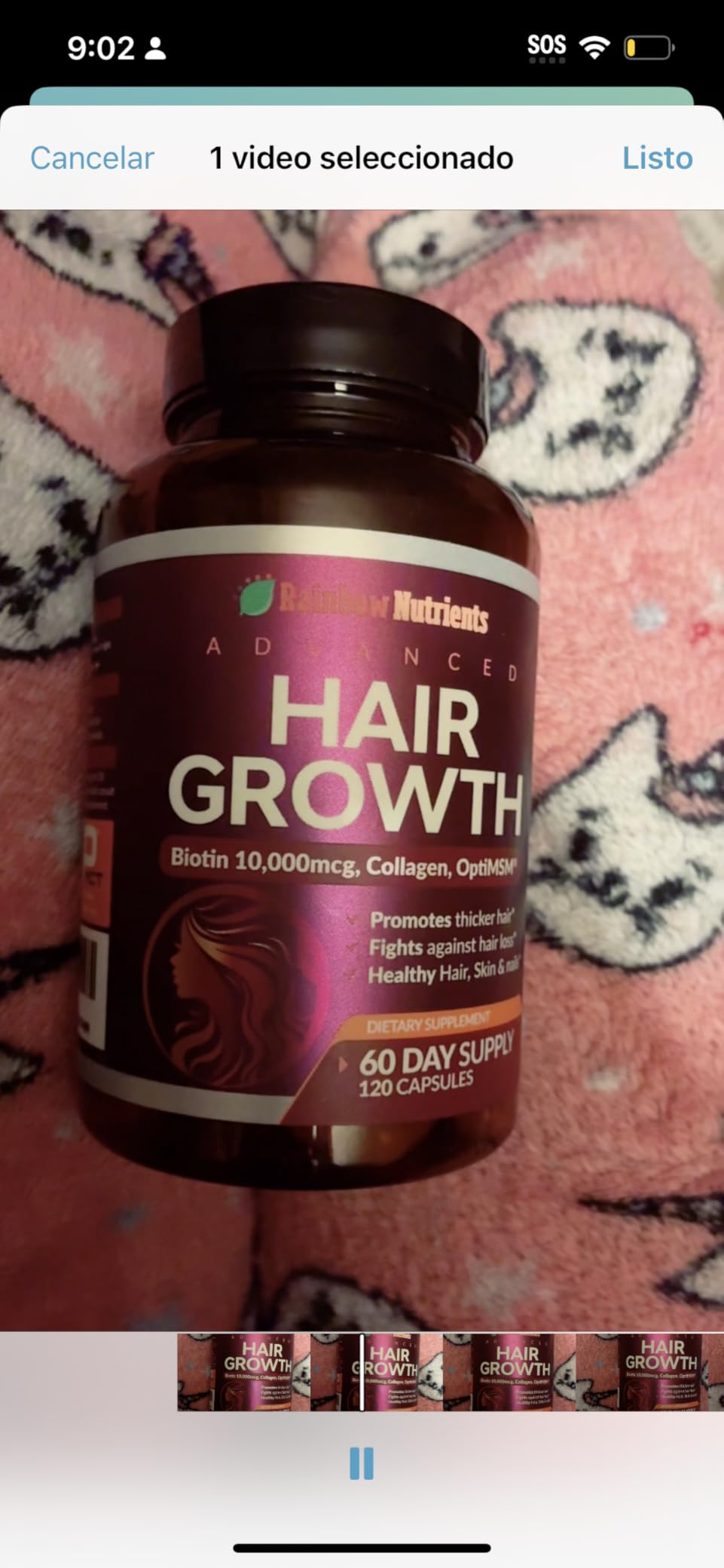 Hair Growth Vitamins for Women | Biotin 10,000mcg, Collagen, Patented OptiMSM, Saw Palmetto | Naturally Regrow Stronger & Healthier Hair, Skin and Nails | Stops Hair Loss | 60 Day Supply customer photo 2