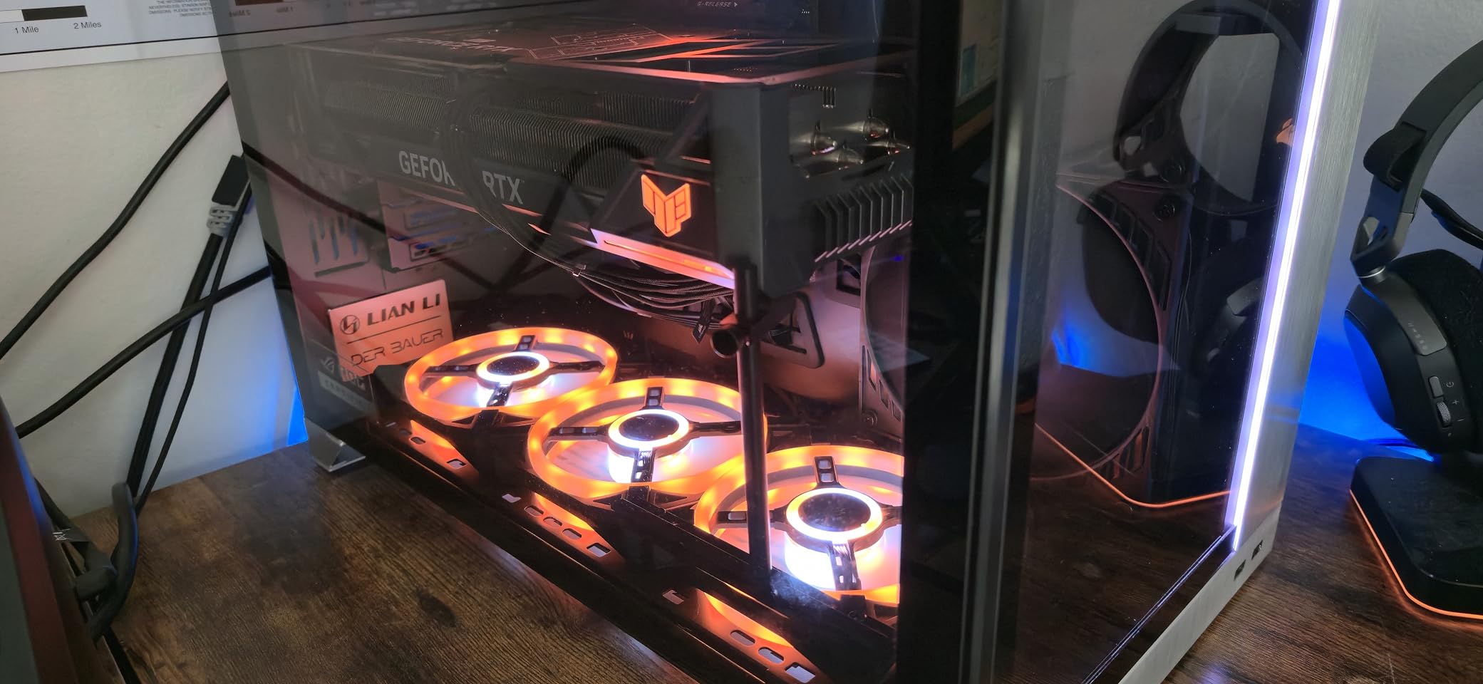 GPU Support Bracket, Graphics Card Support, GPU Bracket Brace, Video Card Sag Holder, GPU Stand, Adjustable Anti Sag GPU Stand for Fan Aluminum 129mm customer photo 1