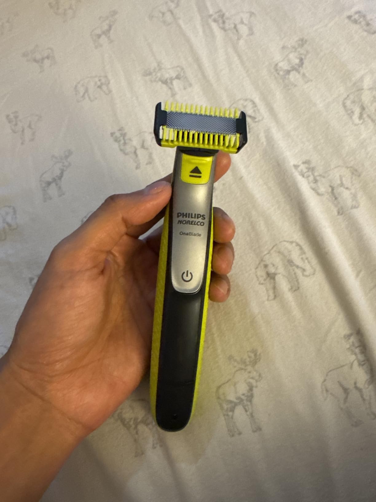 Philips Norelco for Face + Body, Electric Beard Trimmer, Shaver and Groomer, 5in1 Adjustable Comb, 1x Body Kit, Model QP2834/70, Black/Lime Green customer photo 2