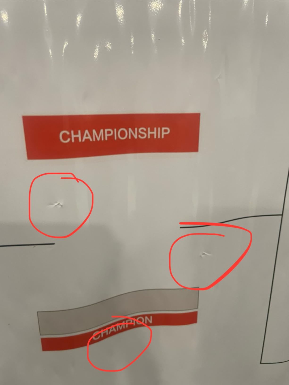 Pasimy Tournament Bracket Poster Set Includes 24 x 36 Inch Reusable Dry Erase Bracket Poster (32 Team) customer photo 1