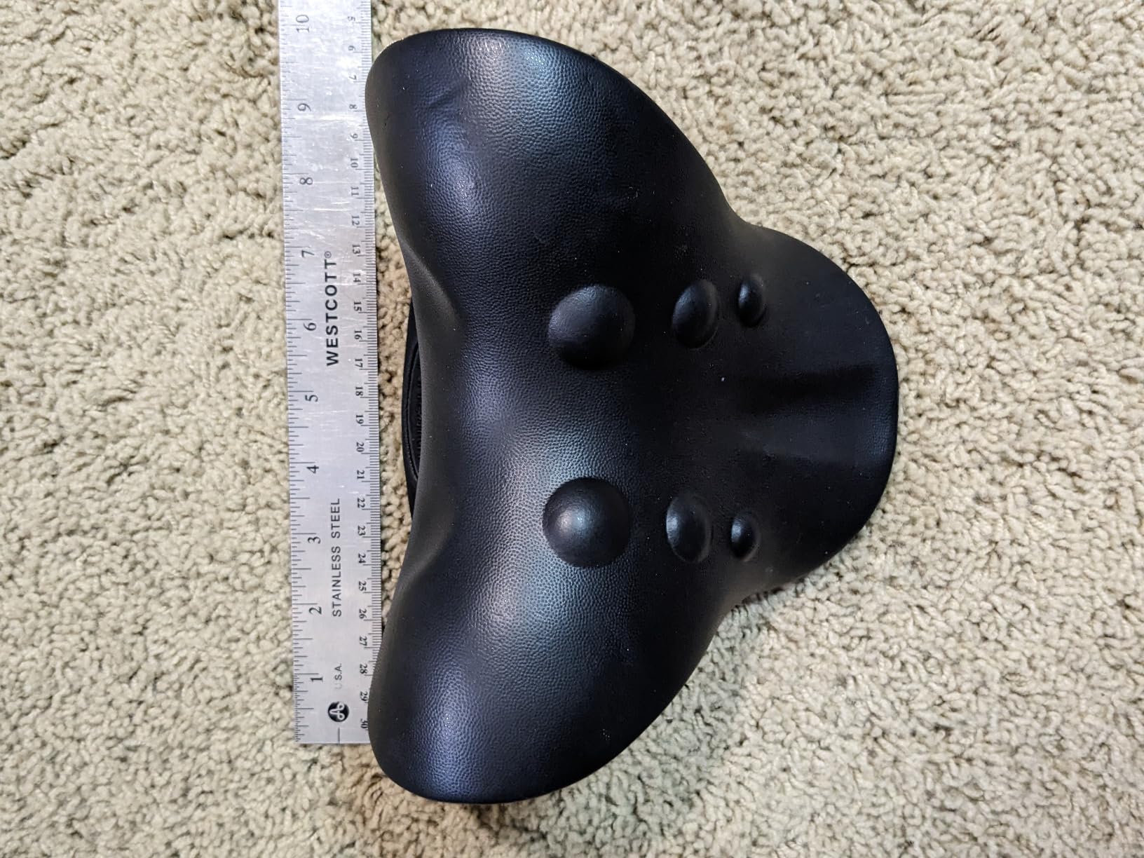 Neck Stretcher for Pain Relief, Neck and Shoulder Relaxer Cervical Traction Device Pillow for Muscle Relax and TMJ Pain Relief (Blue) customer photo 2