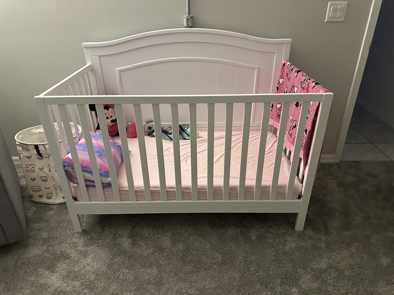 Oxford Baby Nolan 4-in-1 Convertible Crib, Dove Gray, GreenGuard Gold Certified customer photo 1