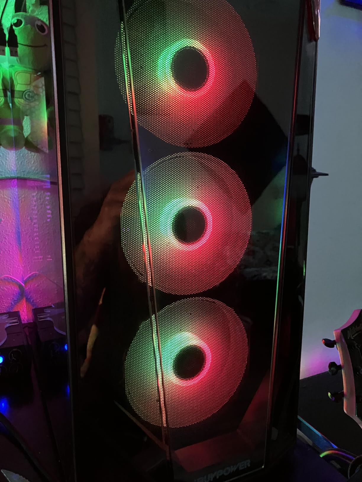 ARGB Controller Kit for PC RGB Case Fans, ARGB Splitter, SATA Power RGB Fan Controller, Computer ARGB Fans Hub Control RGB and Single Light Effect , 14 Key Remote Control Switch Colors RGB Fan hub customer photo 1