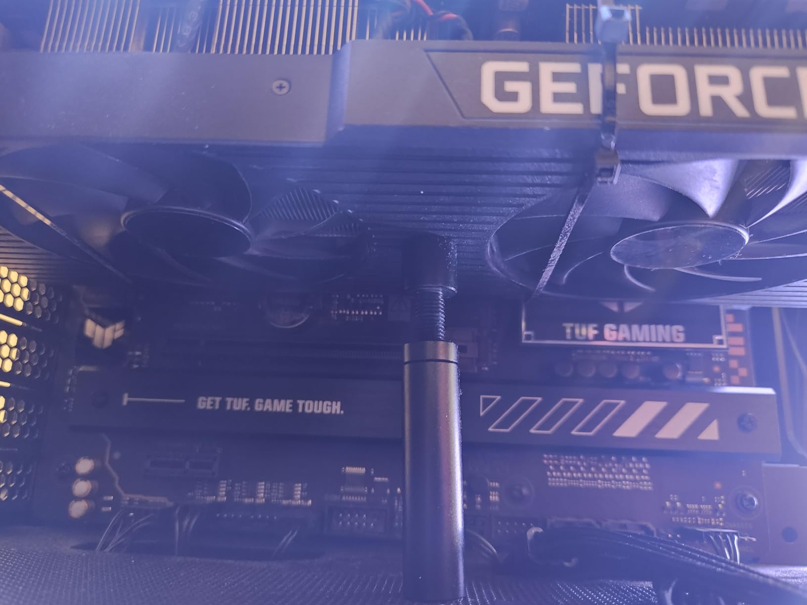 Gpu Backplate Radiator, Alloy Fast Heat Sink 4 Pin Backplane Gpu Backplate Aluminum Cooler Memory Cooler for Rtx3090 3080 3070 customer photo 1