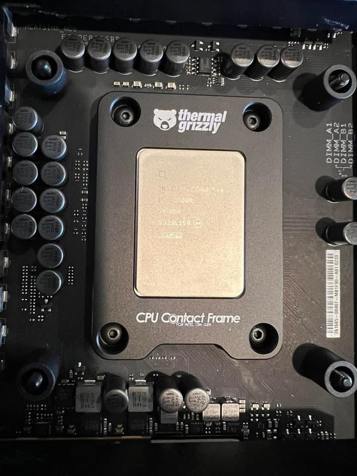 Thermal Grizzly CPU Contact Frame Intel 13th & 14th Generation - for Optimized CPU Contact Pressure to Improve The Cooling Performance - Easy Install customer photo 1